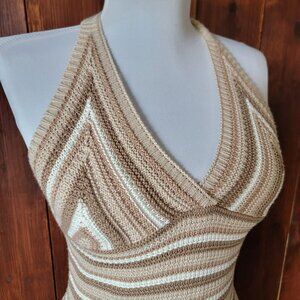 No Comment NY-LA Women S Juniors Striped Knit Halter Bodycon Mini Dress Summer